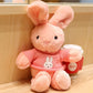 Short Plush Scarf Rabbit Doll Pillow Cloth Doll Wedding Gift Bag Ferrule Stall Night Market Push Gift
