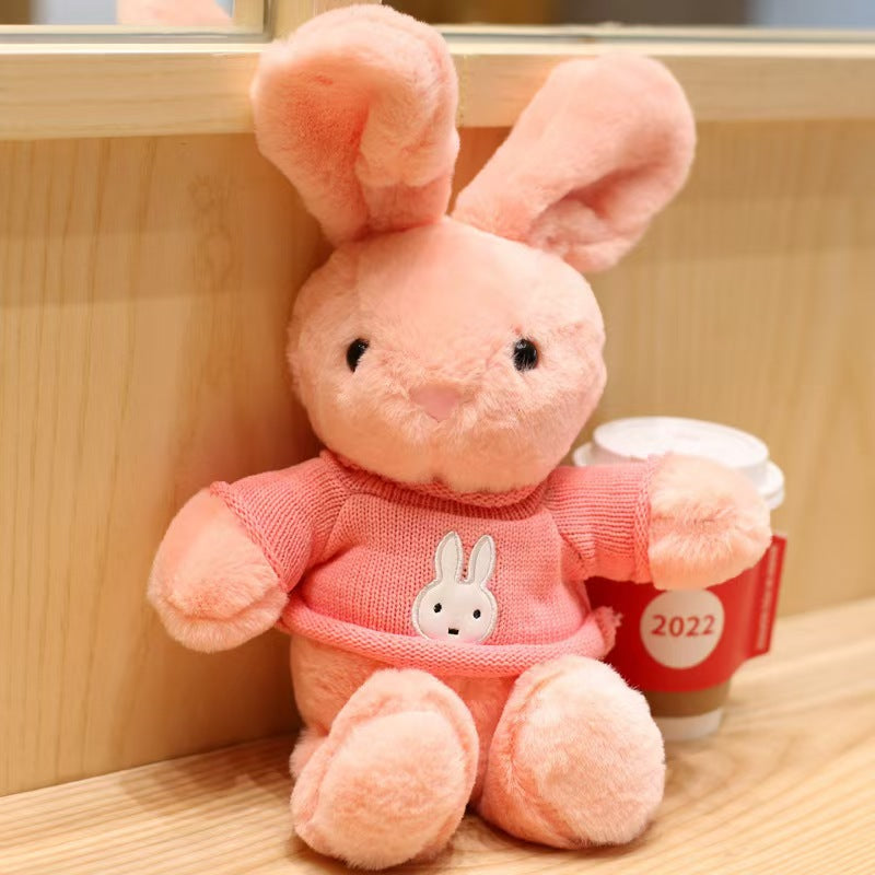 Short Plush Scarf Rabbit Doll Pillow Cloth Doll Wedding Gift Bag Ferrule Stall Night Market Push Gift