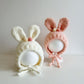 Baby hat rabbit ears cute super cute autumn and winter warm thick men's and women's infant super cute ear protection cap cap