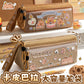 Holiday Kapibara Transparent Pencil Case Large Capacity Stationery Box Student Cartoon Pencil Case New Stationery Bag