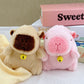 Internet Popular Cute Cute Cappibala Pendant Plush Toy Doll Capybara Bag Pendant Keychain Doll Doll