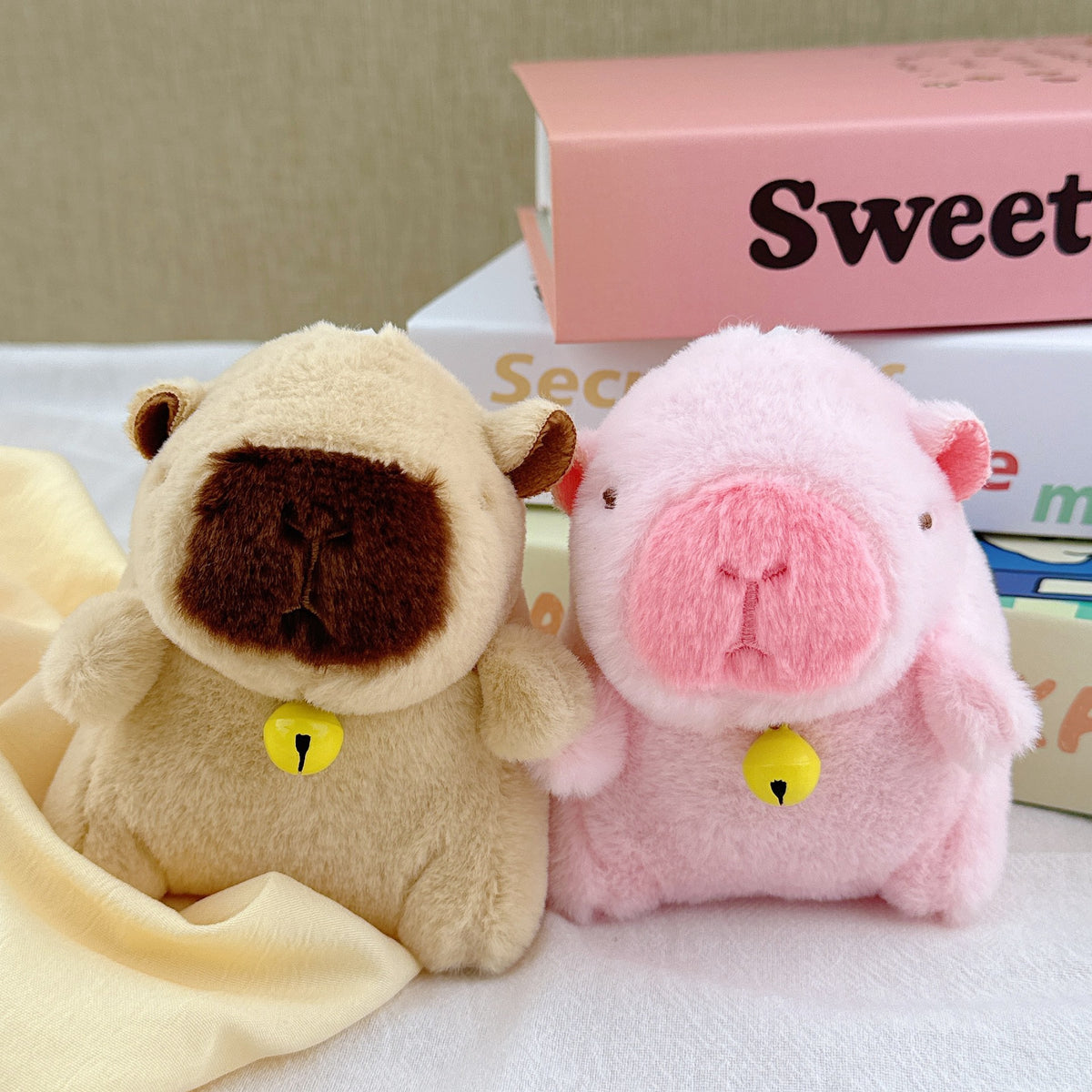 Internet Popular Cute Cute Cappibala Pendant Plush Toy Doll Capybara Bag Pendant Keychain Doll Doll