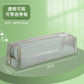 Mesh Large-Capacity Pencil Case, Transparent Double-Layer Student Exam Zipper Stationery Storage Bag, Three-Layer Stationery Bag