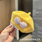 Spring and Autumn Korean Style Baby Boy and Girl Candy Color All-match Knitted Beret Children's Western Style Casual Wool Hat Paintler Hat