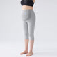 Pregnant Women's Leggings Spring and Autumn Outer Wearing Cotton plus size Autumn Pants fleece-lined Belly-supporting 150.00kg Pregnant Women's Nine-point Pants