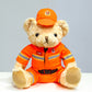 Police Bear Doll Traffic Police Bear Doll Uniform Fire Suit Teddy Bear Plush Toy Internet Red Bear Doll