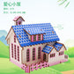 Wooden 3d three-dimensional puzzle snail cottage assembly model girl diy cottage gift children's small house building blocks
