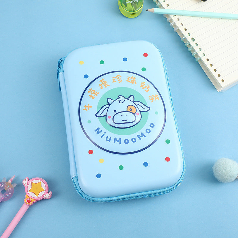 3D New Cute Eva Stationery Box Children's Multifunctional Large Capacity Pencil Bag Student Portable Square Pencil Box