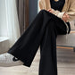 Pregnant Women's Pants Autumn and Winter fleece-lined Wide Leg Sports Pants Outer Wear Spring and Autumn Loose Casual Straight Pants Bottoming Sweatpants Trousers