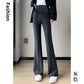 Pregnant women's spring new goddess pants flared pants split slim fit high slimming outerwear trousers pregnant women's suit pants