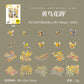 Flowers, Birds, Chirping Leaves, Pet Special-Shaped Sticker Pack, Landscaping Ins Style Bird Handbook Material, Mobile Phone Case Sticker