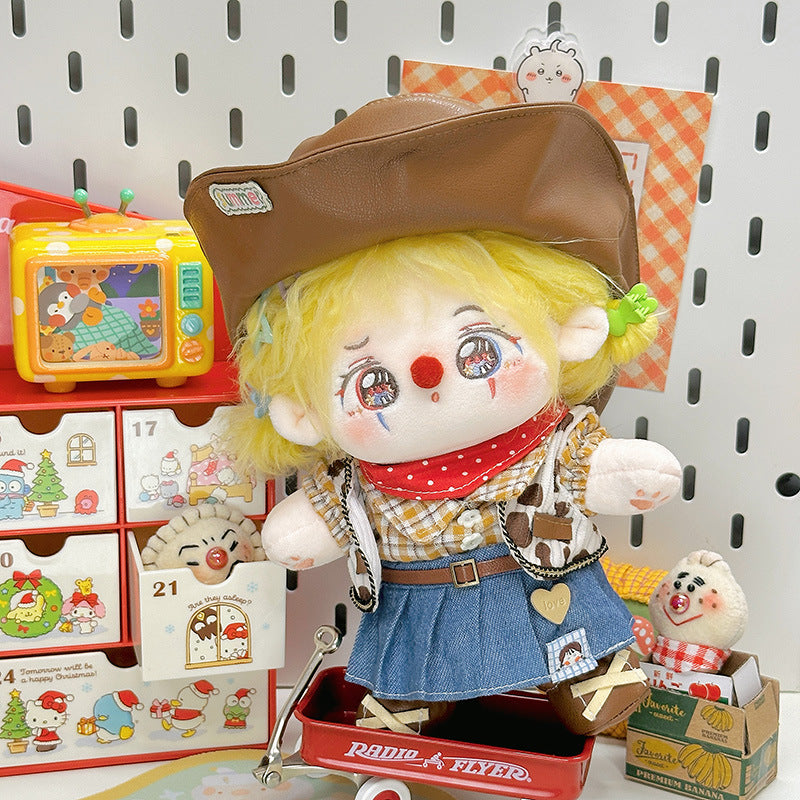 Dropshipping 20cm Baby Clothes Cotton Doll Clothes Cute Pajamas Set Original Antique Han Dynasty Doll Dress up