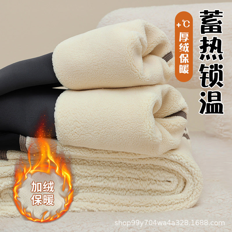 Real shot thin high pregnancy waist stripe winter milk velvet thread pregnant women leggings outside wear belly pants