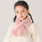 Children's Christmas Autumn and Winter Scarf Plush Warm Cute Cartoon Red New Year Festival Imitation Rabbit Fur Parent-Child Scarf