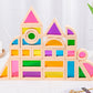 Acrylic Transparent Color Light and Shadow Building Blocks Baby Creative Construction Early Education Educational Toys Children's Rainbow Building Blocks