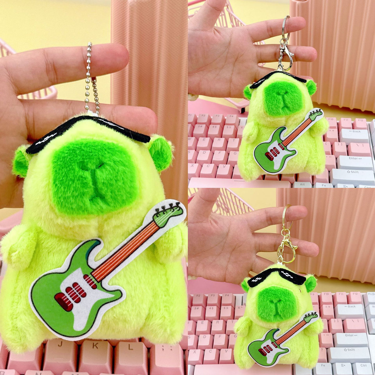 Cross-Border Capybara Mascot Backpack Small Pendant Keychain Chinese Style Zodiac Pendant Couple Ugly Doll