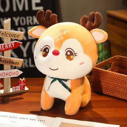 Santa Claus Series Doll Plush Toy Elk Doll Rag Doll Large Christmas Ornaments Gift Decoration
