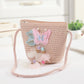 Cross-border New Children's Bag Spring and Summer New Children's Crossbody Bag Handmade Straw Satchel Travel Mini Coin Purse