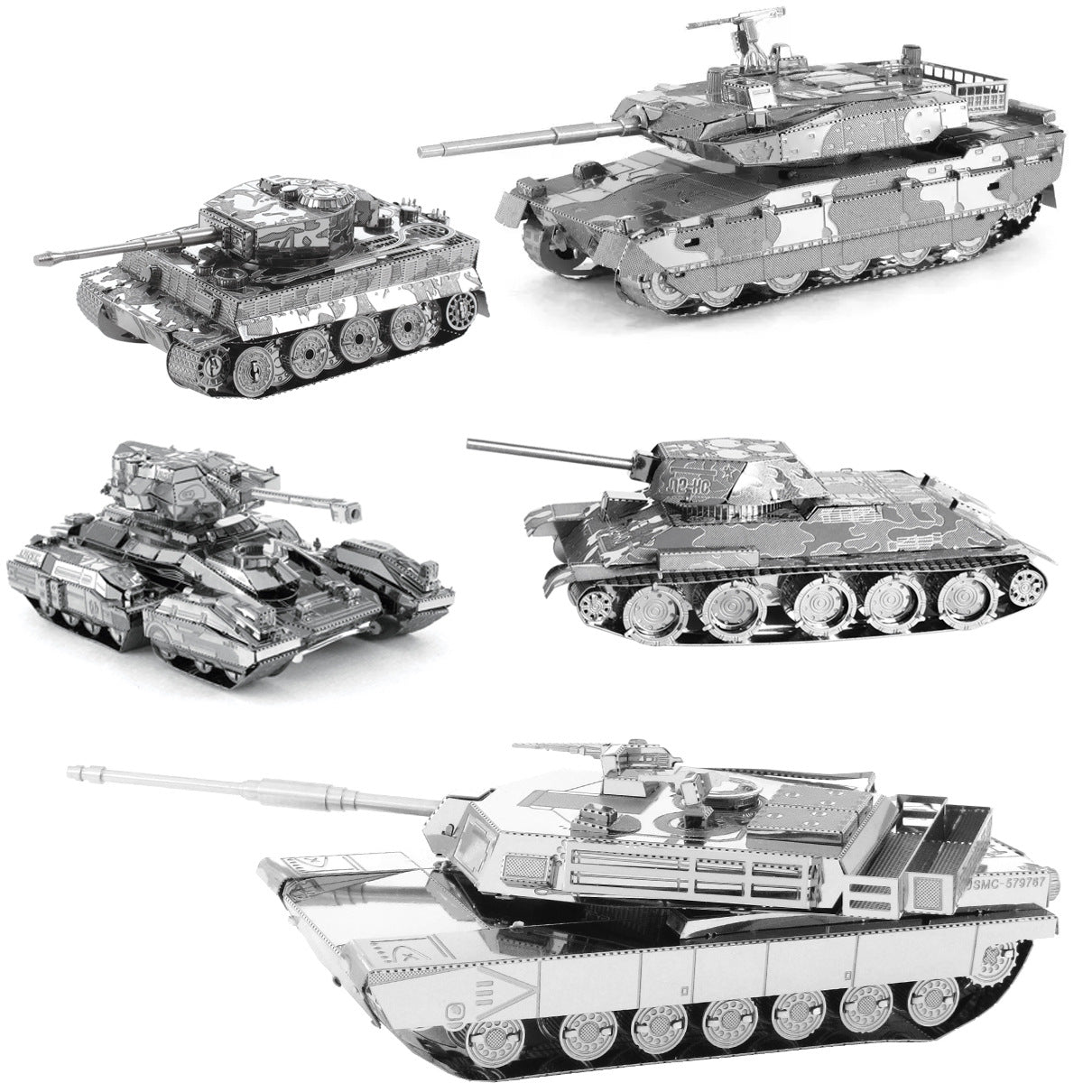 Tank DIY Handmade 3D Metal Puzzle Adult Stereo Model Assembled Assembled Educational Toys High