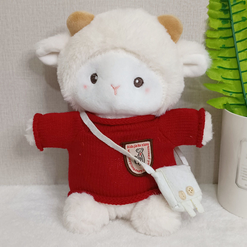 Internet Celebrity Poko Plush Toy Cartoon Belle Sheep Doll Dressed up as a Little Sheep, a Gift for Girls