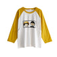 Breastfeeding Top T-Shirt Hot Mom Style Pure Cotton Outer Wear Spring and Autumn Pregnant Women's Long Sleeve Breastfeeding Moon Dress Women's Large Size