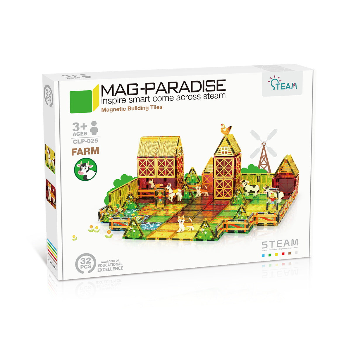 Girls Color Window Magnetic Sheet Kidsren's Zoo Engineering Vehicle City Crane Scene Strong Magnetic Refill Kidsren's Puzzle