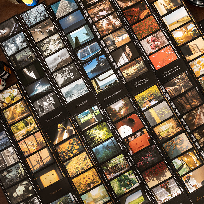 A Dream in Memory Film Film Stickers Retro Old Film Film Strips Handbook Collage Basics