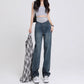 2025 Spring New All-match Pregnant Women Jeans Spring Loose Straight Outer Wide-leg Trousers Pregnant Women's Spring Wear