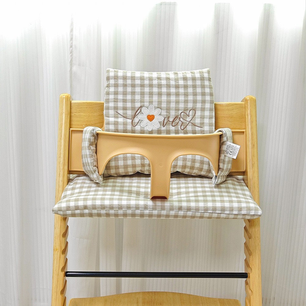 Ins Nordic Style Baby Dining Chair Children's Growth Chair Cushion Baby Dining Chair Cushion Waterproof and Urine-proof Sitting
