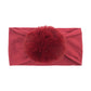 2023 new children's seamless hair band Europe and the United States new baby nylon fur ball headscarf baby hair band