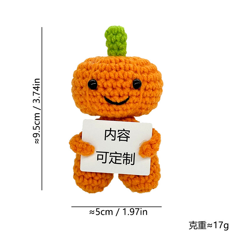 Cross-Border Amazon Handmade Knitted Doll Halloween Gift Ghost Little Devil Grim Reaper Emotional Plush Toy Wholesale