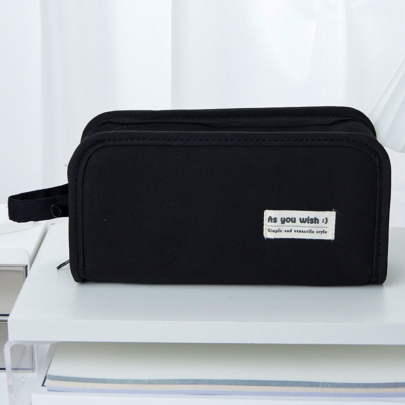 Three-Dimensional New Pencil Case for High School Students, Simple Large-Capacity High-Value Stationery Bag, Storage Bag