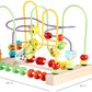 Children's Wooden Multi-Functional Threading Large Bead Color Recognition Early Education Building Blocks Matching Parent-Child Interactive Educational Toys