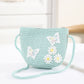 Cross-border New Children's Bag Spring and Summer New Children's Crossbody Bag Handmade Straw Satchel Travel Mini Coin Purse