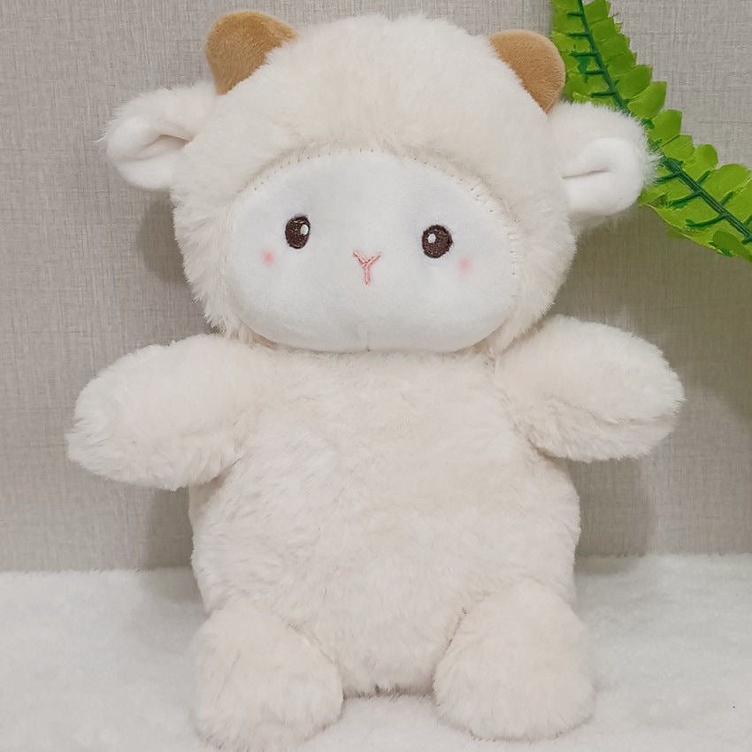 Internet Celebrity Poko Plush Toy Cartoon Belle Sheep Doll Dressed up as a Little Sheep, a Gift for Girls