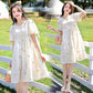 Pregnant Women's Summer Dress Printed dress Internet Popular 2022 suit Summer Thin Summer Skirt Top-grade Maternity Dress
