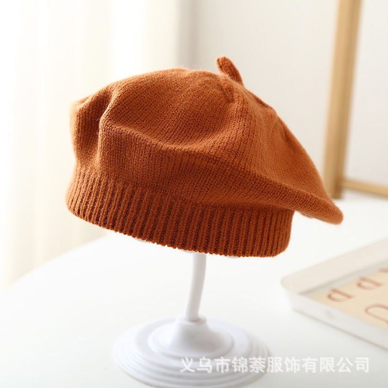 Super Cute Beret Baby Pullover Hat Spring and Autumn Thin Children's Sun Hat Boy's Baby's Fetal Hat Girls' Cute