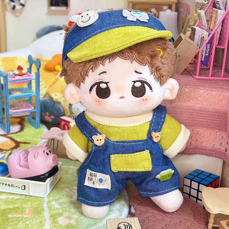 Dropshipping 20cm Baby Clothes Cotton Doll Clothes Cute Pajamas Set Original Antique Han Dynasty Doll Dress up