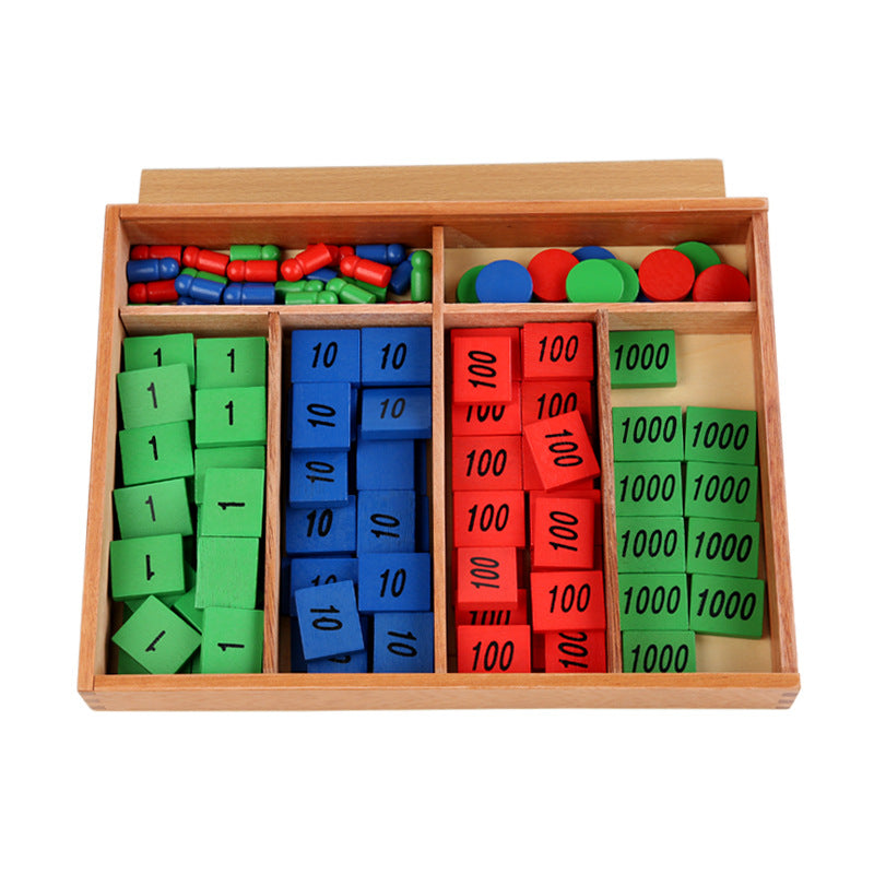 Montessori Teaching Aids Mathematics Stamp Games Kindergarten Montessori Children's Educational Early Education Wooden Toys