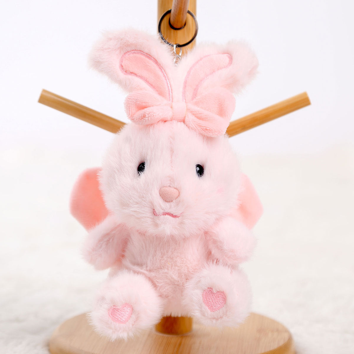 Bow Bear Doll Pendant Keychain Backpack Small Doll Jewelry Plush Toy Wholesale Girl Doll