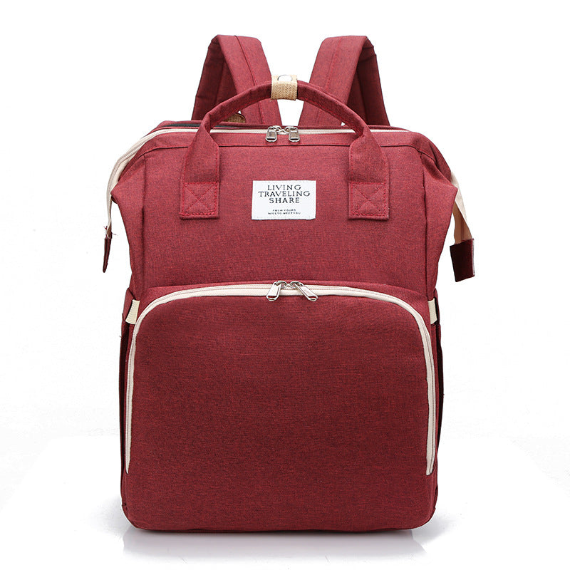 Foreign Trade Multifunctional Mother and Baby Bag, Breathable Sunshade, Lightweight Mother and Baby Large Multi-Purpose Backpack