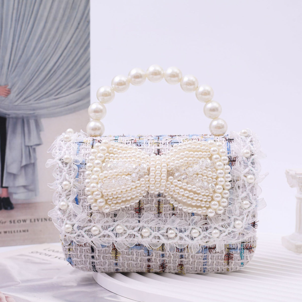 Fashionable Little Girl's Chanel-Style Bag, Children's Princess Crossbody Bag, Stylish and Cute Little Girl's Shoulder Handbag
