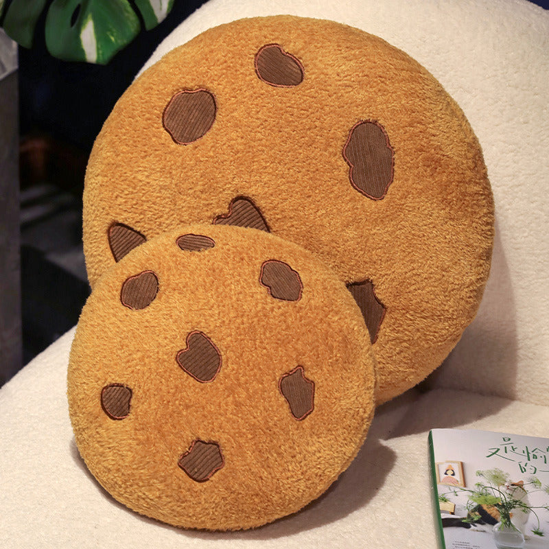 Ins Cute Cookie Pillow Cross-border Plush Toy Creative Snack Pillow Living Room Bedroom Nap Pillow
