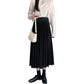 Maternity dress 2023 Autumn New Korean style fashionable pleated belly support skirt for pregnant women