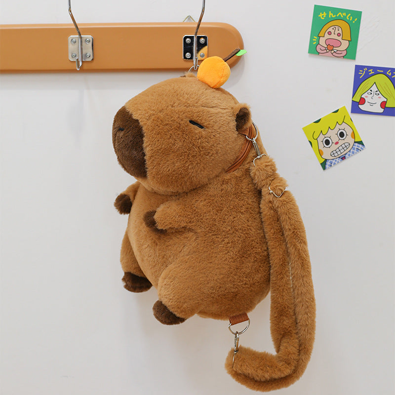 Wholesale Capybara Capybara Backpack Plush Toy Doll Backpack for Girls Birthday Gifts