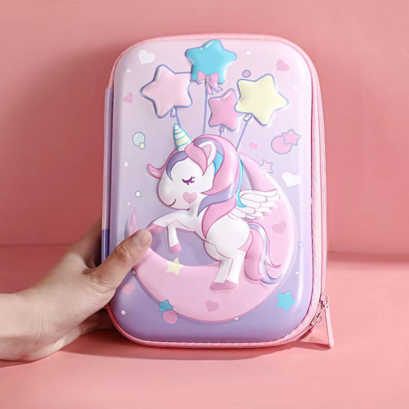 Eva Pencil Box 3D Stereo Large-Capacity Kidsren's Pencil Bag Multi-Functional Student Stationery Popular Pencil Box Waterproof