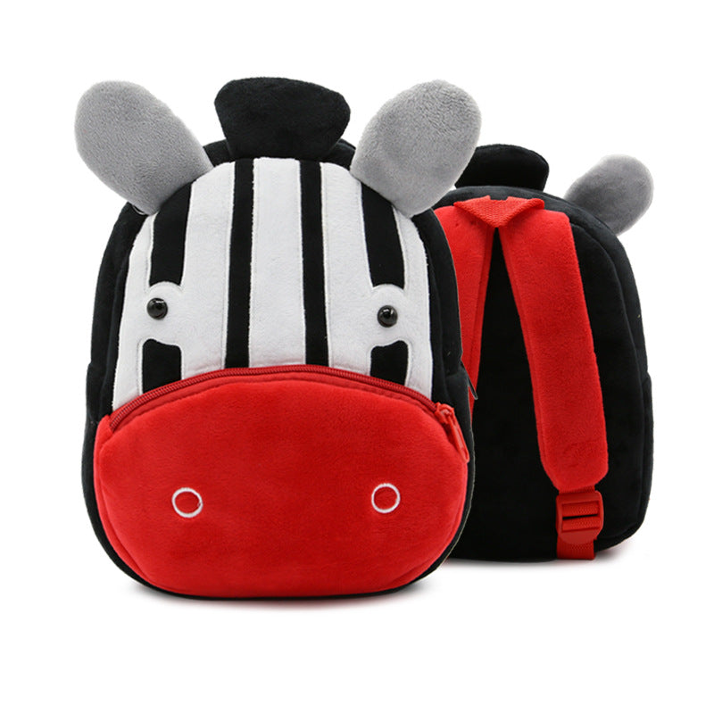 Cute Cartoon Animal Children's Backpack Stall Supply Backpack Kindergarten Plush Backpack Children's Bag Orderable Printing