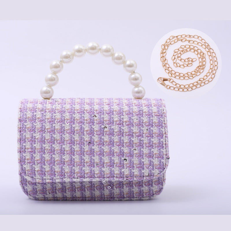 Fashionable Little Girl's Chanel-Style Bag, Children's Princess Crossbody Bag, Stylish and Cute Little Girl's Shoulder Handbag