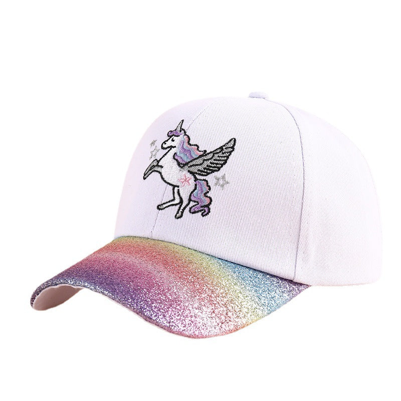 Cross-border Unicorn Children's Baseball Cap Baby Hat Spring and Autumn Festival Cross-border Foreign Trade Duck Tongue Hat