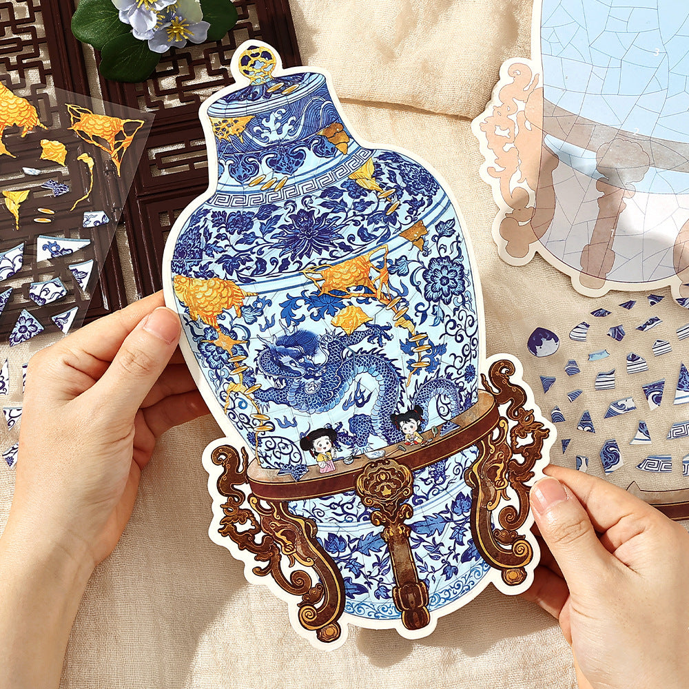 Infeel.Me White Card 2.5D Extra Large Size Sticker Old Object Restorer Second Edition Miniature Three-Dimensional Sticker